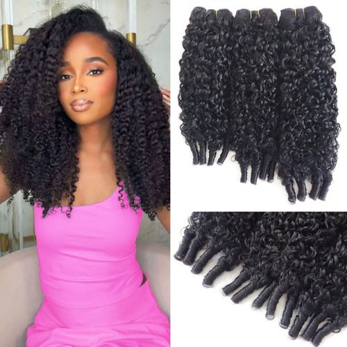 Extensiones de cabello birmano rizado 45 50 55 cm 100% cabello humano