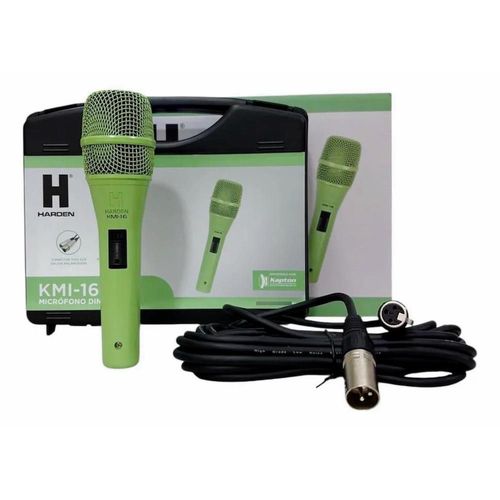 Microfono verde profesional alambrico kmi-16