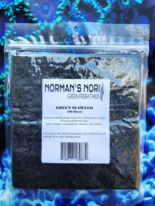 Sábanas de algas Norman's Nori 100 paquete de 10 cm x 19 cm 140 g
