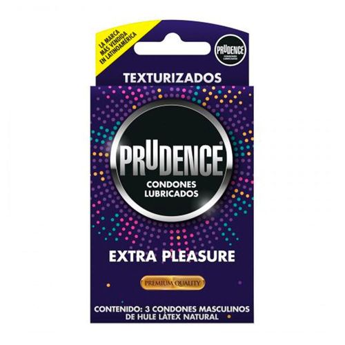 Preservativos prudence extra pleasure 3 piezas
