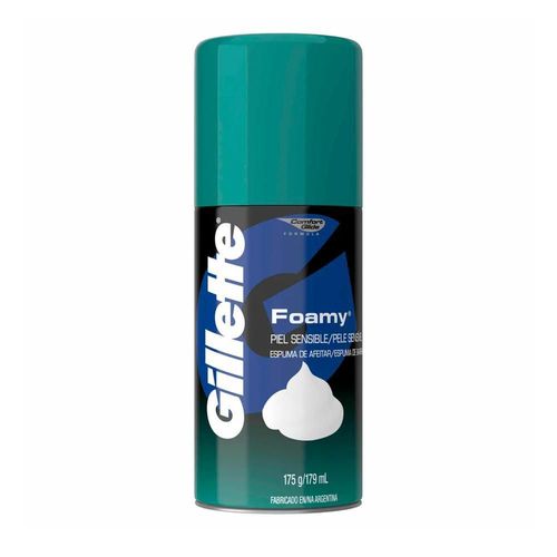Espuma de afeitar gillette foamy sensitive 175 gr