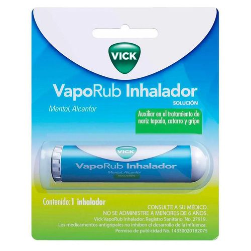 Inhalador nasal vick vaporub mentol alcanfor 0.5 ml