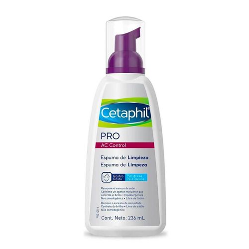 Espuma facial cetaphil pro ac dermacontrol 236 ml