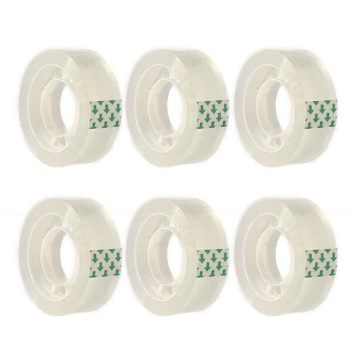 Rollos de recarga de cinta transparente Liaogo 6 x 18 mm x 25 m