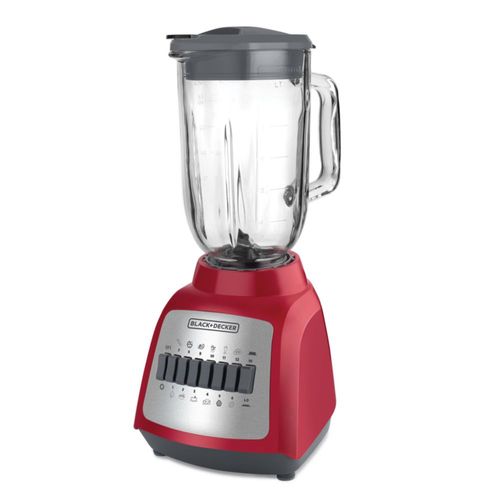 LICUADORA BLACK AND DECKER BLBD210GR-MX DURAPRO 12 VEL VASO DE VIDRIO 1.25 LT ROJO