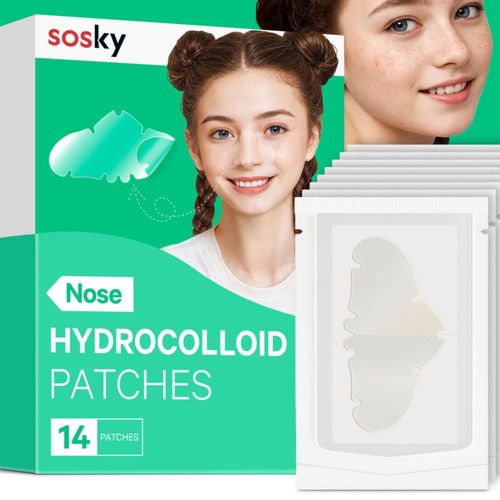 Tiras hidrocoloides Sosky para espinillas y poros 14 unidades