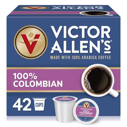 Cápsulas de café Victor Allen's 100% colombianas tostadas medianas 42 unidades