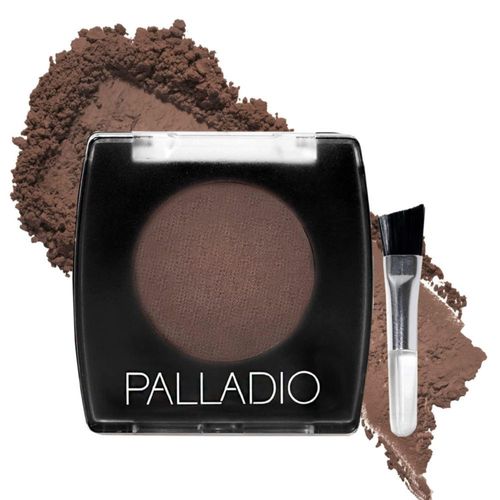 Polvo para cejas Palladio Brow Powder marrón oscuro con brocha