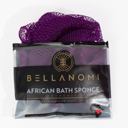 Esponja exfoliante Bellanomi African 45 cm de largo color índigo
