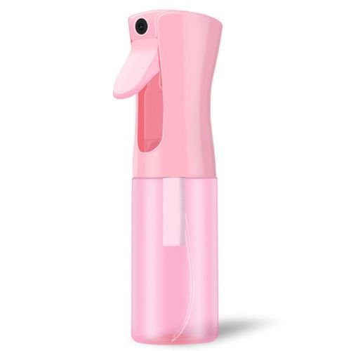 Botella de aerosol LERPOLOR vacía continua de 200 ml PET color rosa