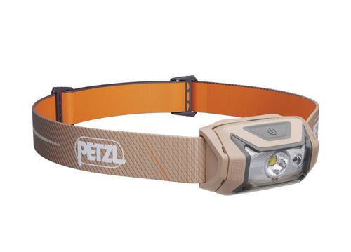 Linterna frontal PETZL Tikka CORE recargable de 450 lúmenes color marrón