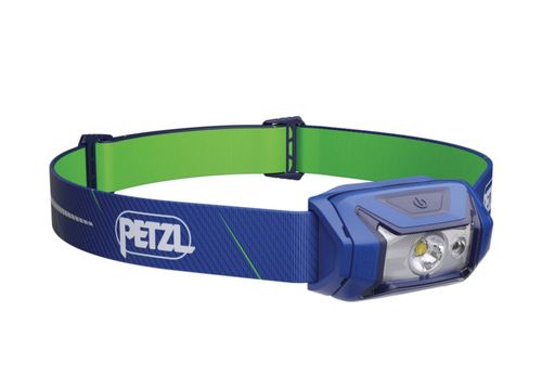 Linterna frontal PETZL Tikka CORE recargable de 450 lúmenes color azul