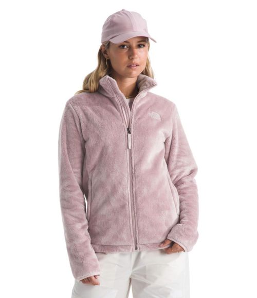 Chaqueta The North Face Osito de forro polar con cremallera completa para mujer color rosa M