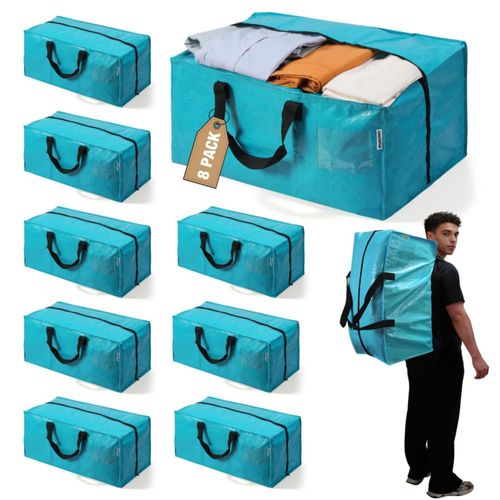 Bolsas de mudanza WORKPRO extra grandes paquete de 8 23 galones (azules)