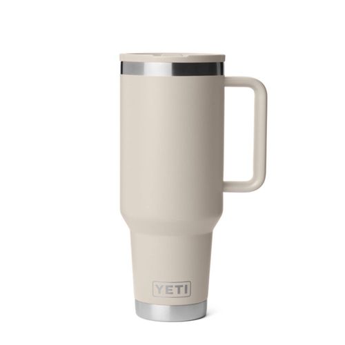 Taza de viaje YETI Rambler de 12 L con tapa abatible de acero inoxidable