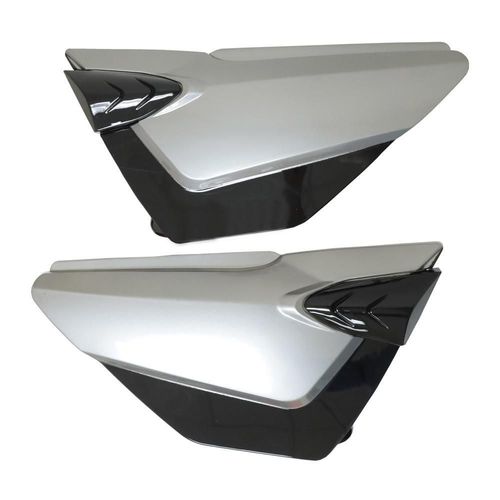 Tapa lateral derecha/izquierda gris/negra set italika ft 150 grafito (18-23)