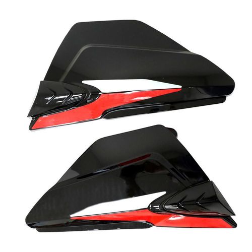 Tapa lateral derecha/izquierda roja/negra set italika dt 150 clasica (20-23)