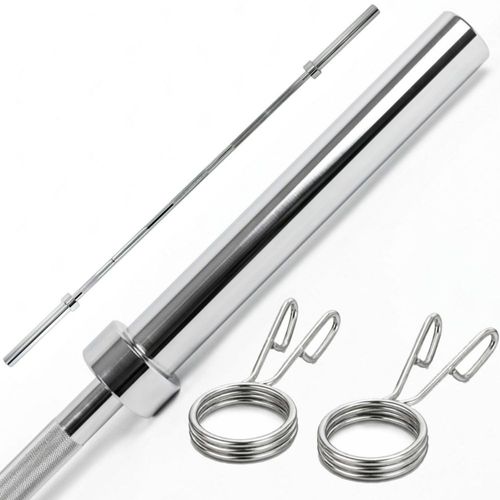 Barra Semiolimpica Cromada 220 Cm 15 Kilos 700 Lb Aguante