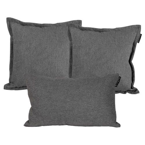Set de 3 Cojines Decorativos Dicasa 2 KappaOne + 1 DeltaOne Gris CDZ