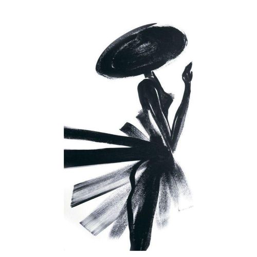 Cuadro Decorativo Impreso 90x122cm Dama Negra