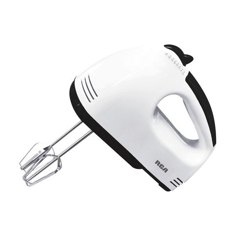 RCA Batidora de Mano RC-093 7 Velocidades, Motor 100 W, Accesorios de Acero Inoxidable, Portátil, Ideal para Repostería y Preparación de Alimentos.