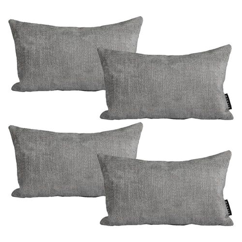 Set de 4 Cojines Rectangular Riñoneras Dicasa Delta Storm Grey RGH