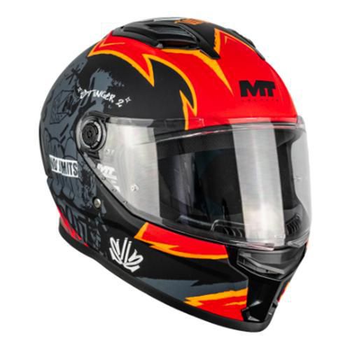 Casco De Moto Mt Helmets Stinger 2 Tagger B5 Rojo Mate