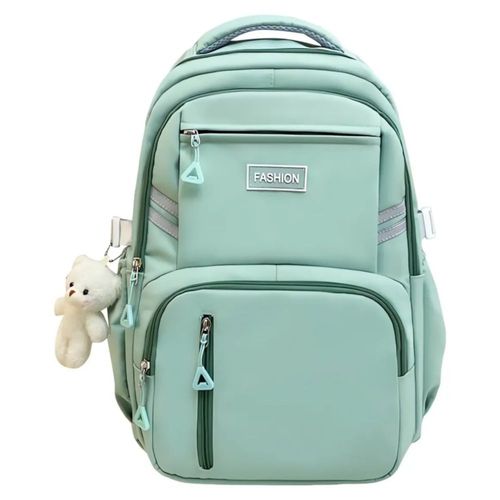 Mochila Antirrobo Escolar, Estilo Juvenil Casual Unisex Color Verde