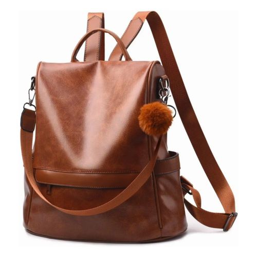 Mochila de Mujer, Impermeable Antirrobo Para Mujer color Café