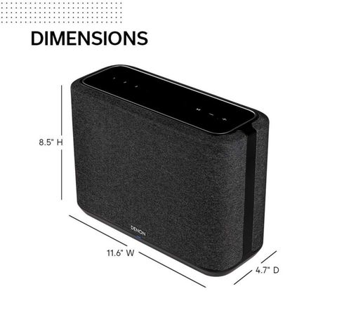 Bocina inteligente inalámbrico Denon Home 250 con Alexa y Siri Black