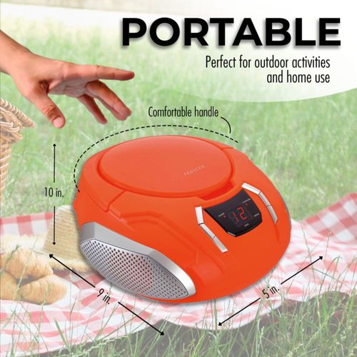 Reproductor de CD portátil Boombox Proscan Elite con radio AM/FM