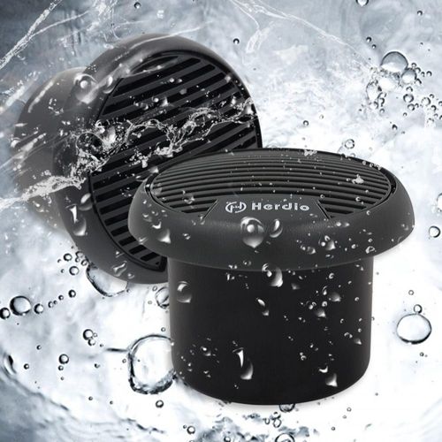 Bocina Bluetooth marinos Herdio de 3 pulgadas y 140 W para barco, color negro