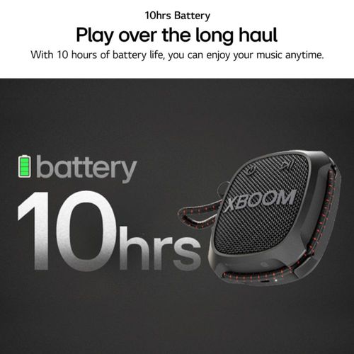 Bocina inalámbrico LG XG2T XBOOM Go con sonido potente, batería de 10 horas