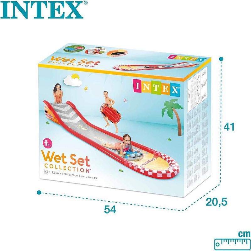 Pista de carros inflable intex 57167
