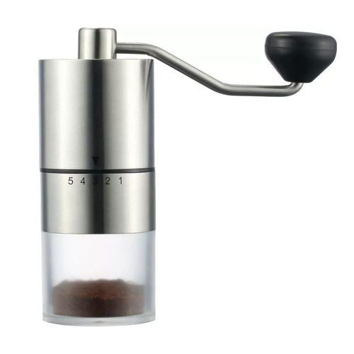 Molino de Café Manual de Acero Inoxidable 304,Mecanismo de Molienda Ajustable con Núcleo de Cerámica, Ideal para Uso Doméstico y Viajes.HOGAWAY