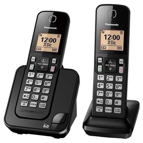 Teléfono Inalámbrico Panasonic KX-TGC352M Negro