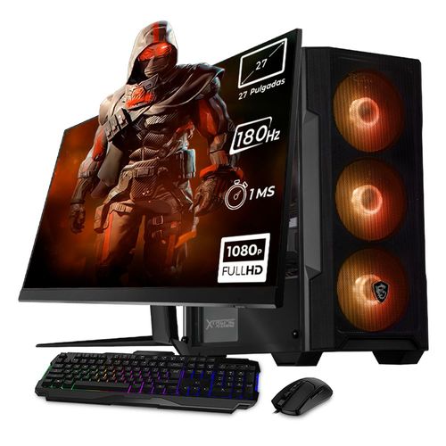 Xtreme pc gaming msi geforce rtx 5060 amd ryzen 7 32gb ssd monitor 27
