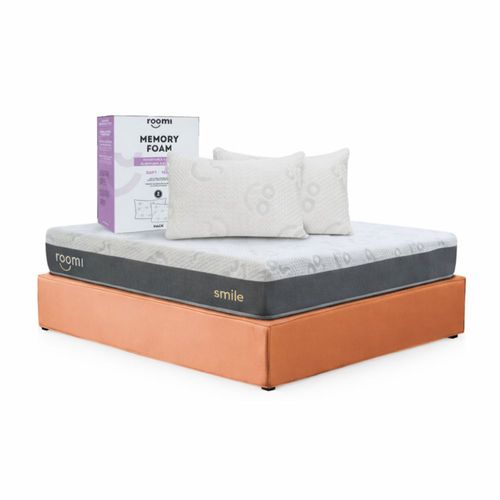 Colchón Smile + Base Freedom Matrimonial + Almohadas