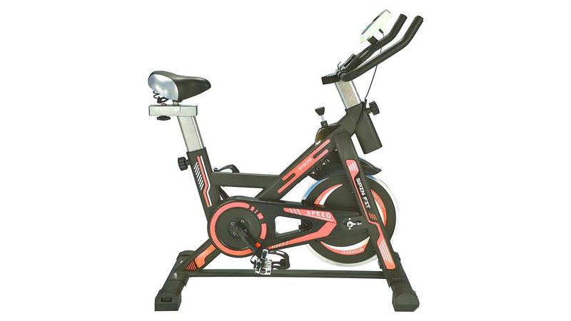 Bicicleta Para Hacer Ejercicio Spinning Fija Estática 6kg Roja - Elektra