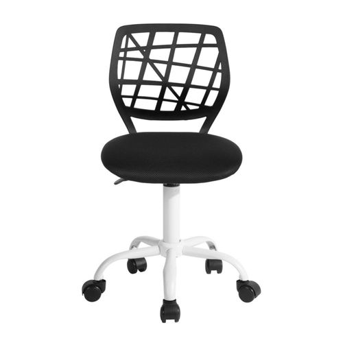 Silla De Escritorio Carnation Negra Con Tapizado De Mesh Color Negro