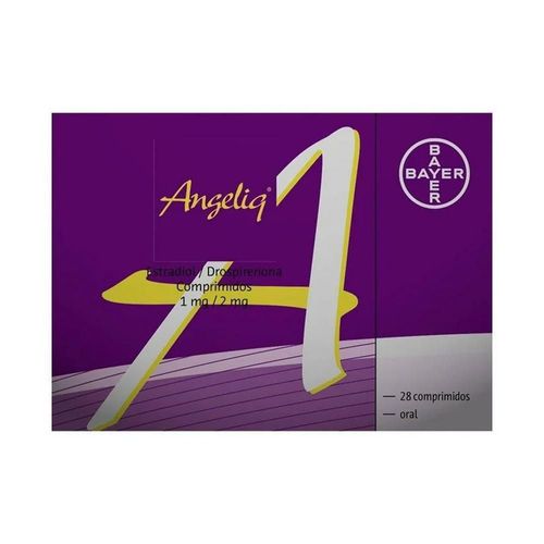 Estradiol/drospirenona angeliq 1 mg/2 mg 28 comprimidos