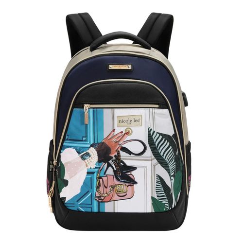 Mochila Multifuncional Nicole Lee Amplia Print Emotion SS26