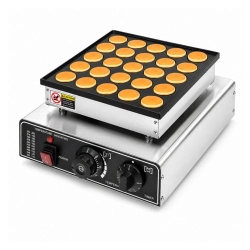 Máquina Industrial 25 Mini Hot Cakes Gutstark Antiadherente Eléctrica 900W 250° C