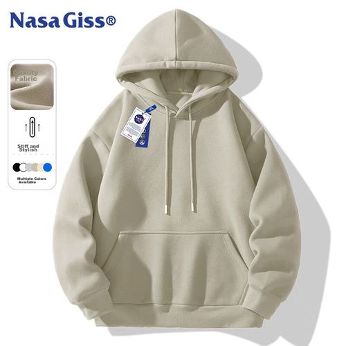 Sudadera Nasa Giss Con Gorro Gris Roca Para Mujer