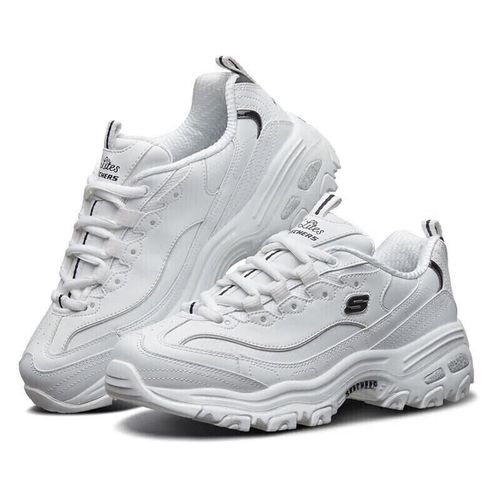 Tenis Skechers DLites Blanco Para MujerTenis Skechers DLites Blanco Para Mujer
