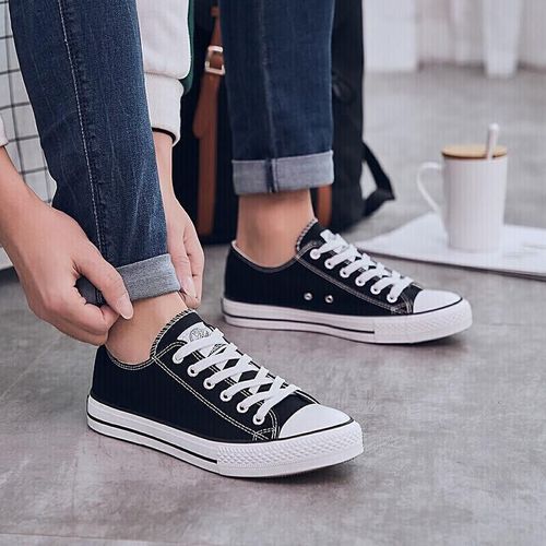 Tenis Warrior Wxy391 Lona Negro