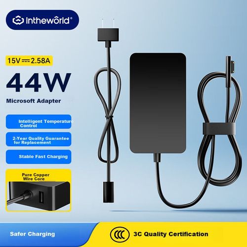 Cargador Para Laptop Microsoft Surface Jichuan 44W 15V 2.58A