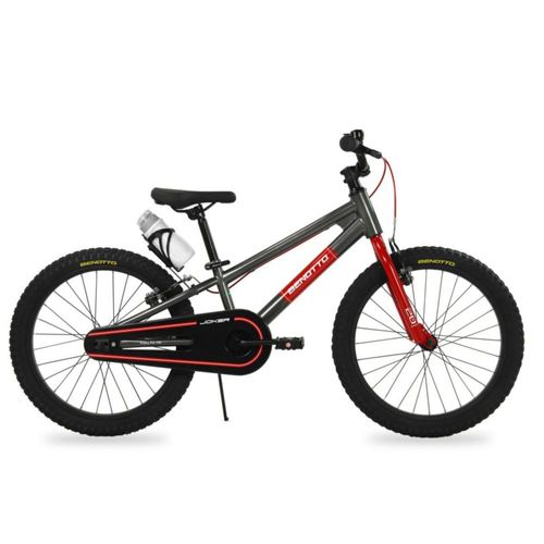 Bicicleta BENOTTO Montaña JOKER R20 1V. Niño Frenos "V" Acero Gris/Rojo Talla:UN