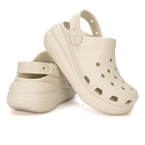 Sandalias tipo crocs beige