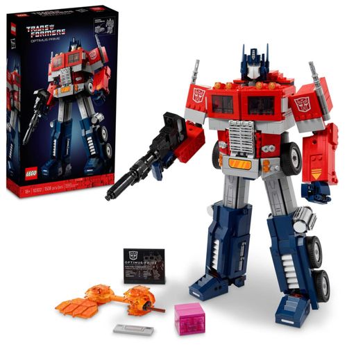 Kit de construcción LEGO Icons Optimus Prime 10302 Transformers